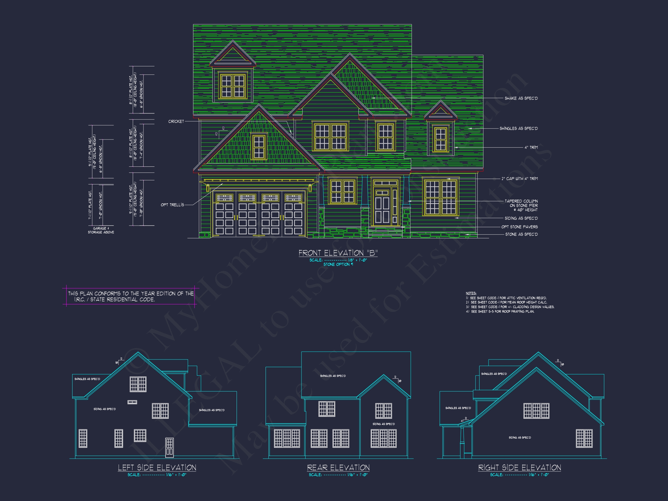 Modern Suburban Home Plan with Spacious Floor Designs