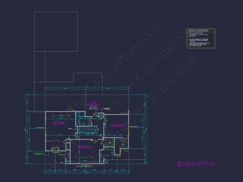 Modern Suburban house Plan with Spacious Floor Layout and CAD Designs