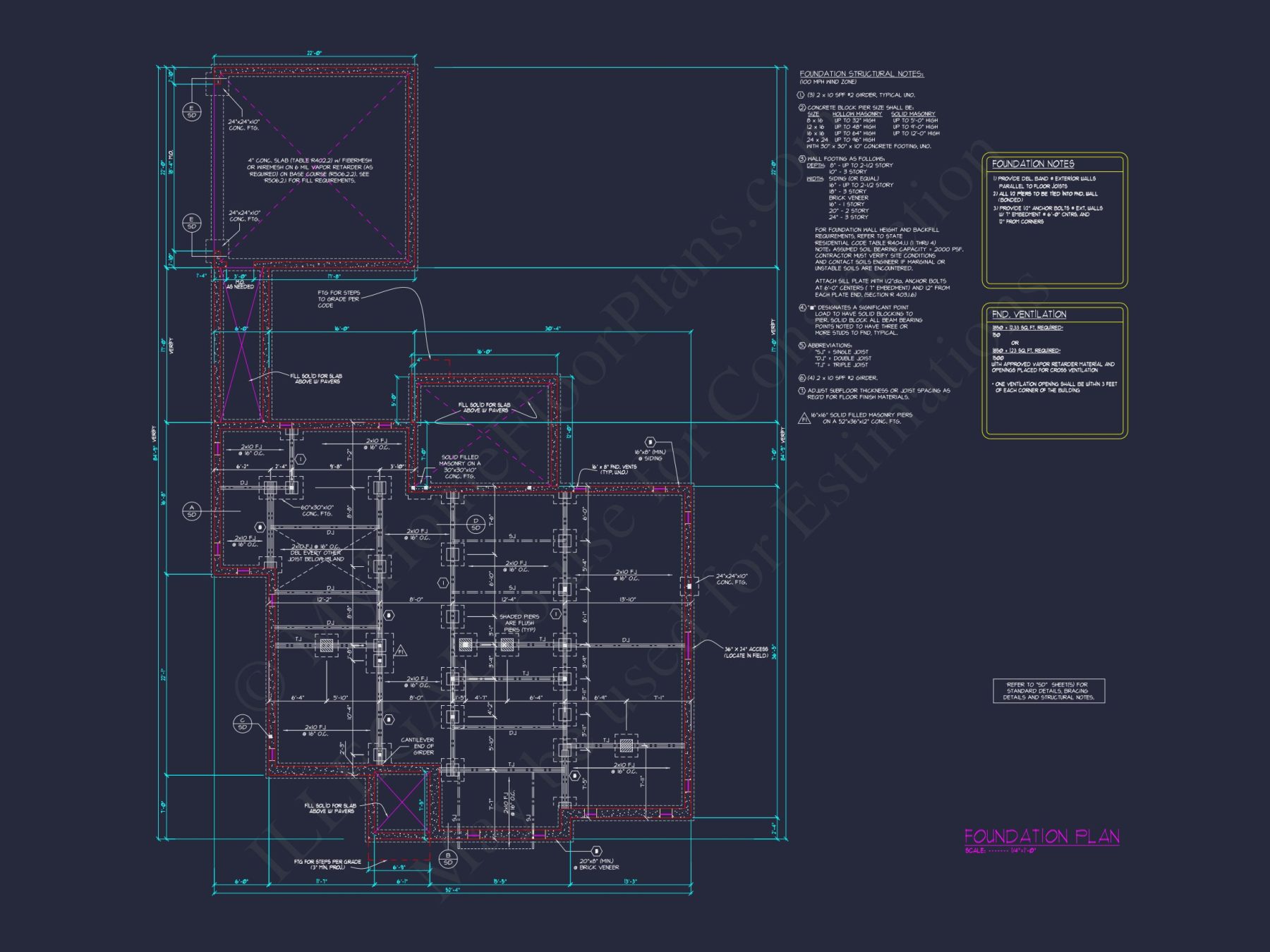 Modern Suburban house Plan with Spacious Floor Layout and CAD Designs