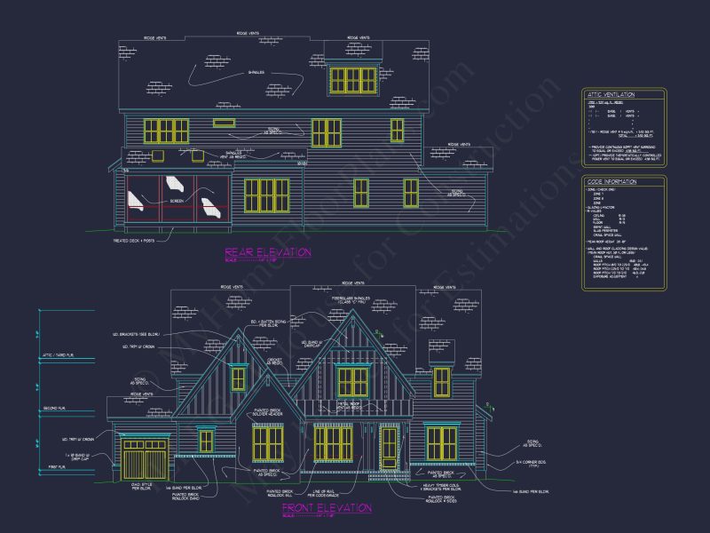 Modern Suburban house Plan with Spacious Layout and CAD Design
