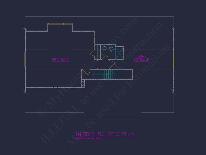 Modern Suburban house Plan with Spacious Layout and CAD Design