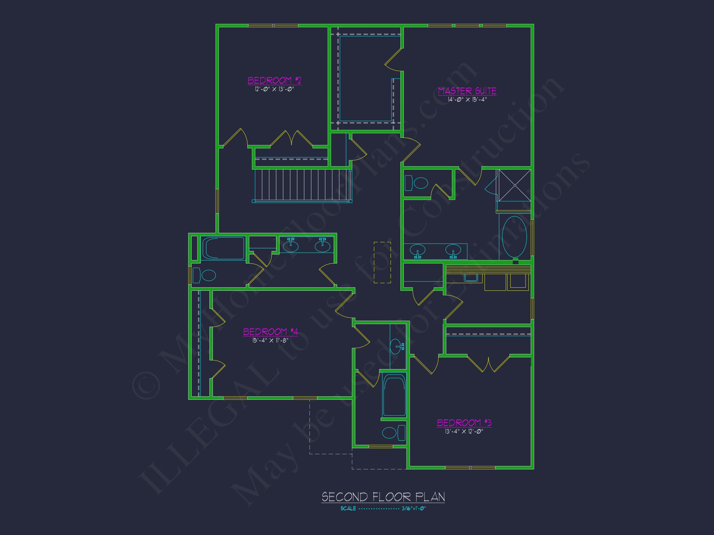Modern Traditional house Design with CAD Floor Plan & Blueprint
