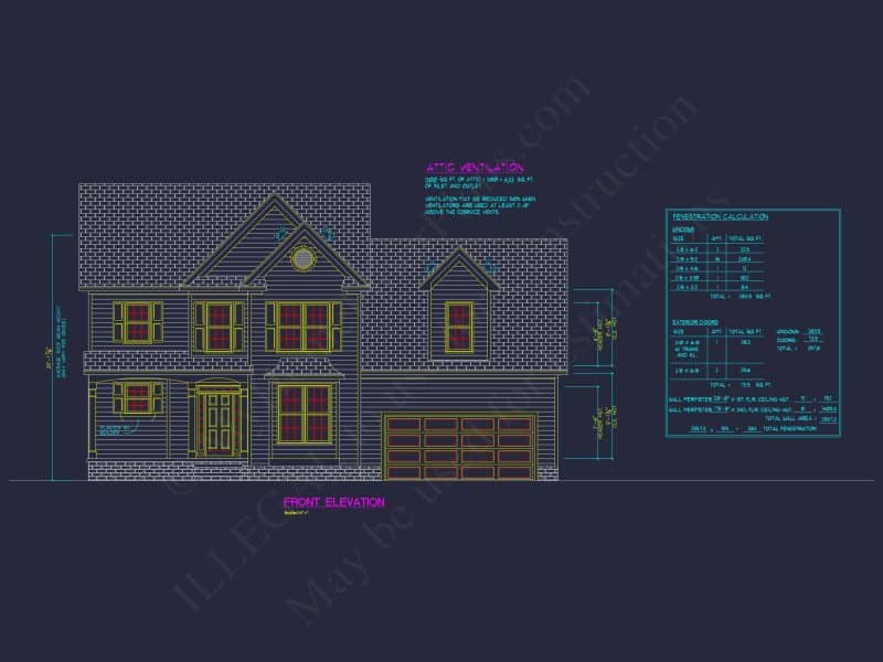 2-Story Blueprint Design