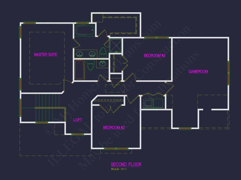 Modern Traditional house Plan