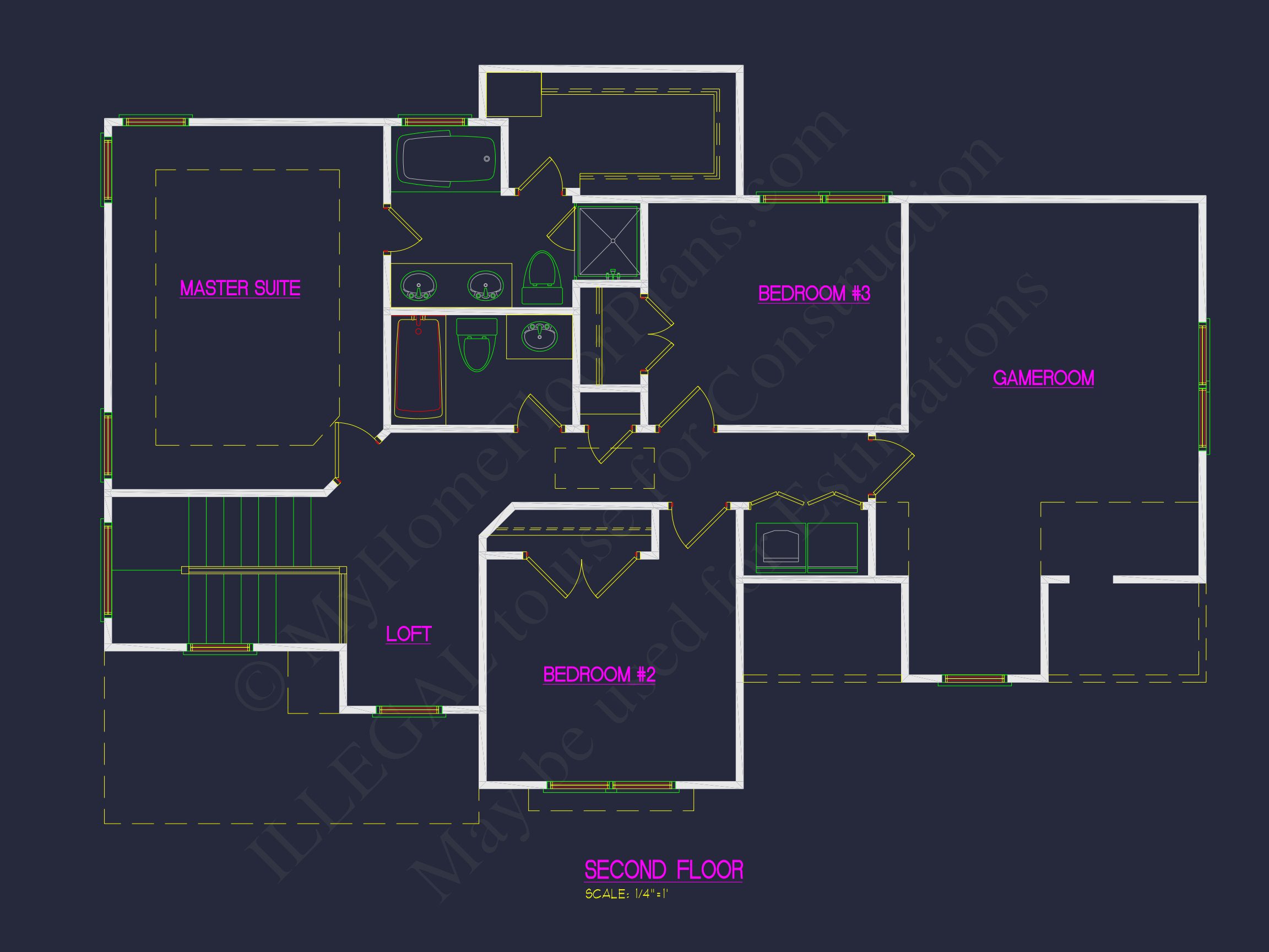 Modern Traditional house Plan