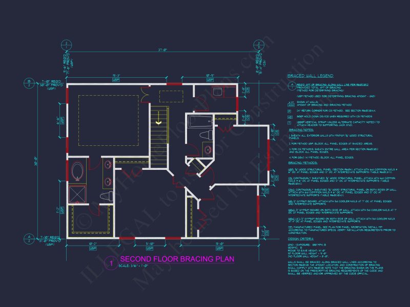Modern Traditional house Plan with CAD-Ready Blueprints