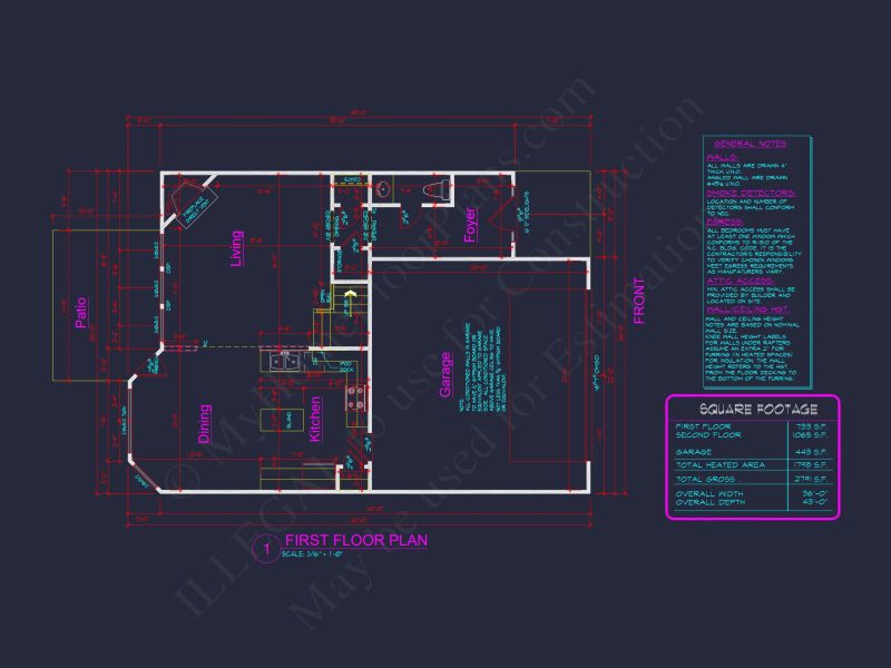 Modern Traditional house Plan with CAD-Ready Blueprints