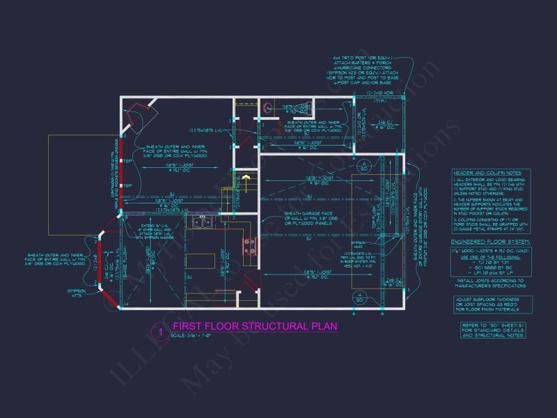 Modern Traditional house Plan with CAD-Ready Blueprints