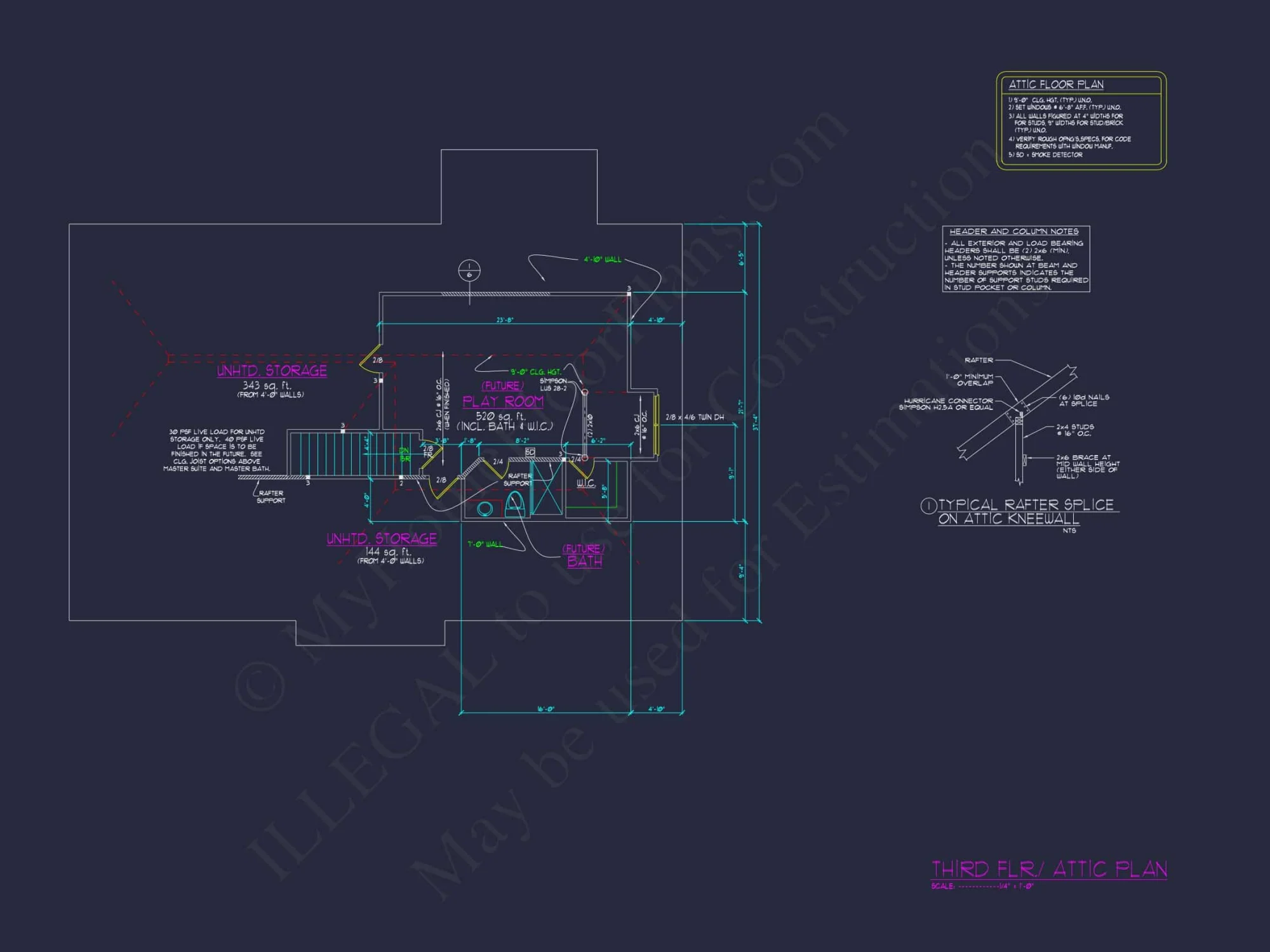 Modern Traditional house Plan with Detailed Blueprint Designs