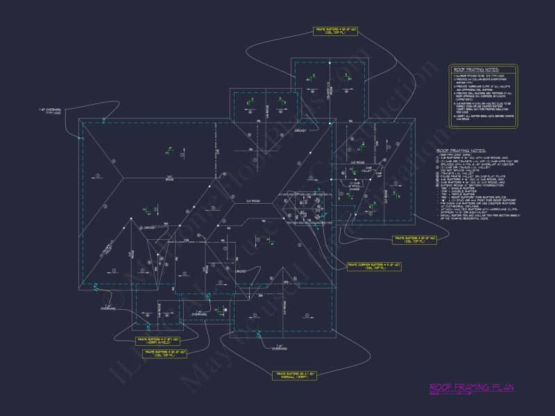 Modern Traditional house Plan with Detailed Blueprint Designs