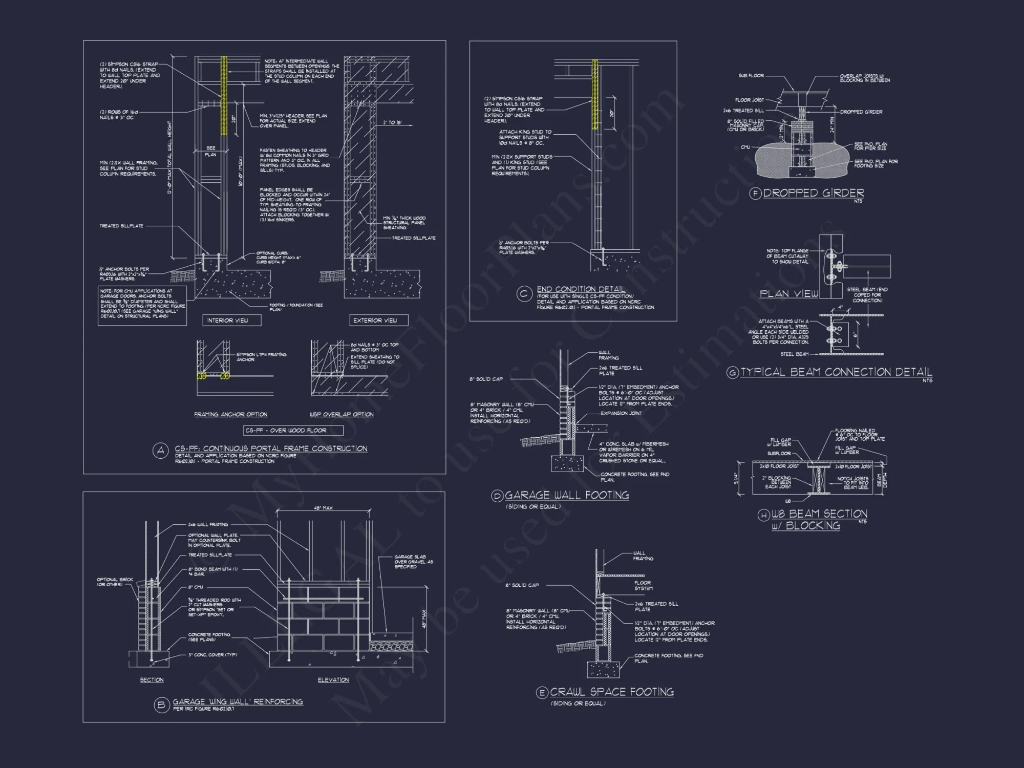 Modern Traditional house Plan with Detailed Blueprint Designs