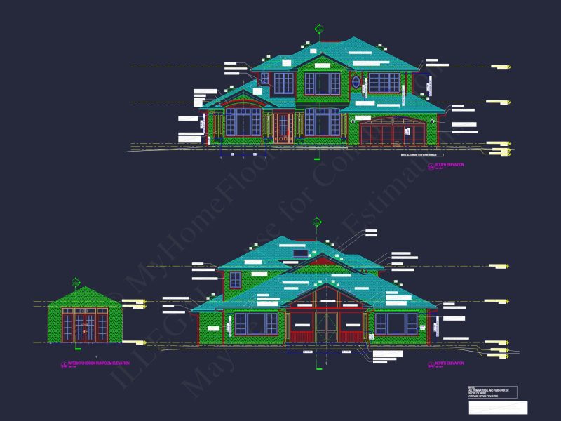 New Architecture-CAD house Design with Floor Plan Features