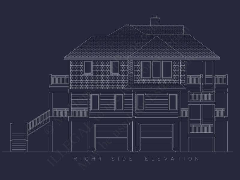 Oceanfront Luxury house Plan with 7 Bedrooms and CAD Designs