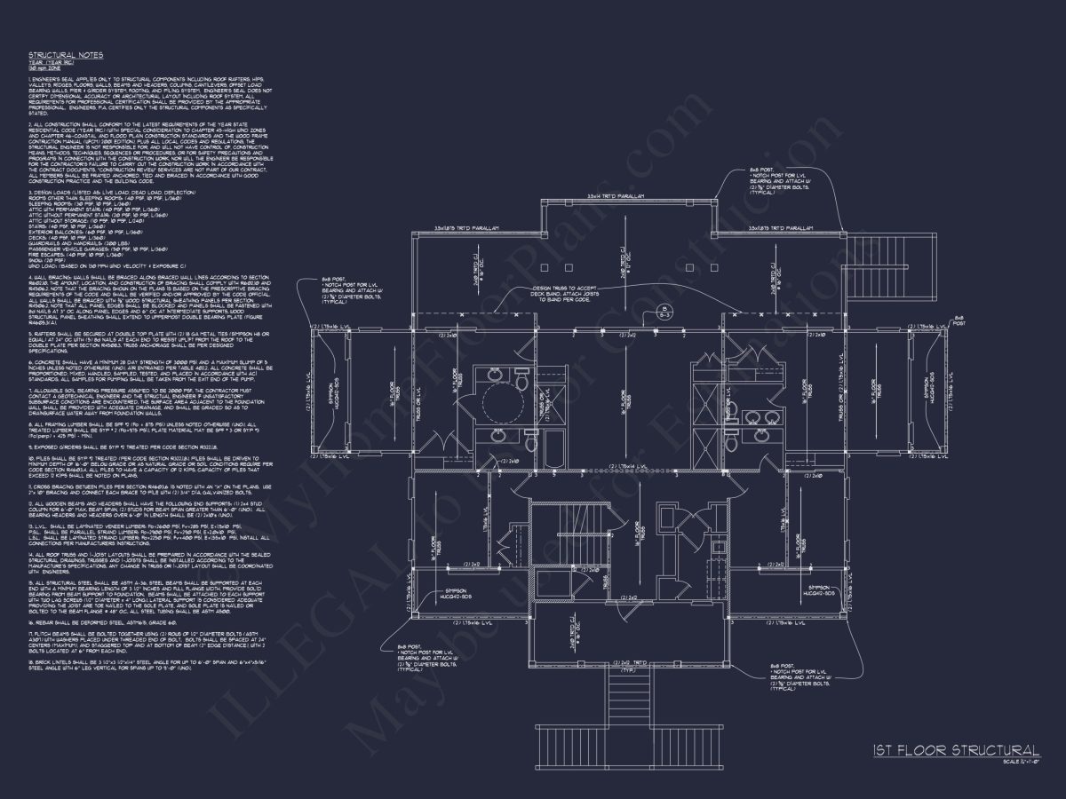 Oceanfront Luxury house Plan with 7 Bedrooms and CAD Designs