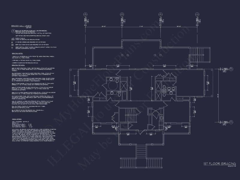 Oceanfront Luxury house Plan with 7 Bedrooms and CAD Designs