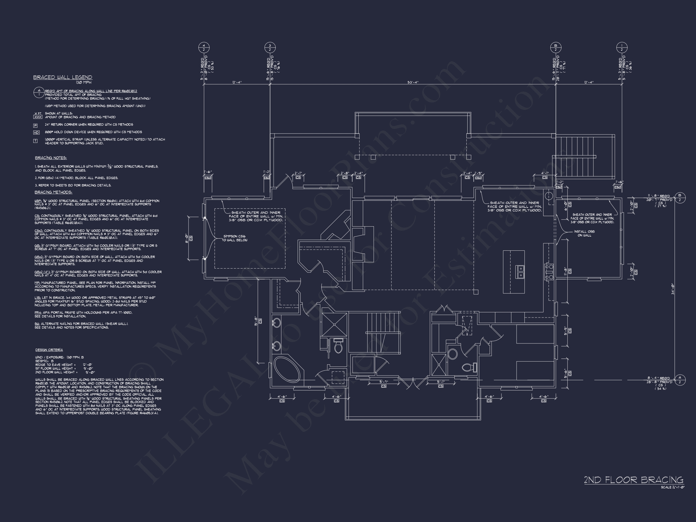 Oceanfront Luxury Home Plan with 7 Bedrooms and CAD Designs