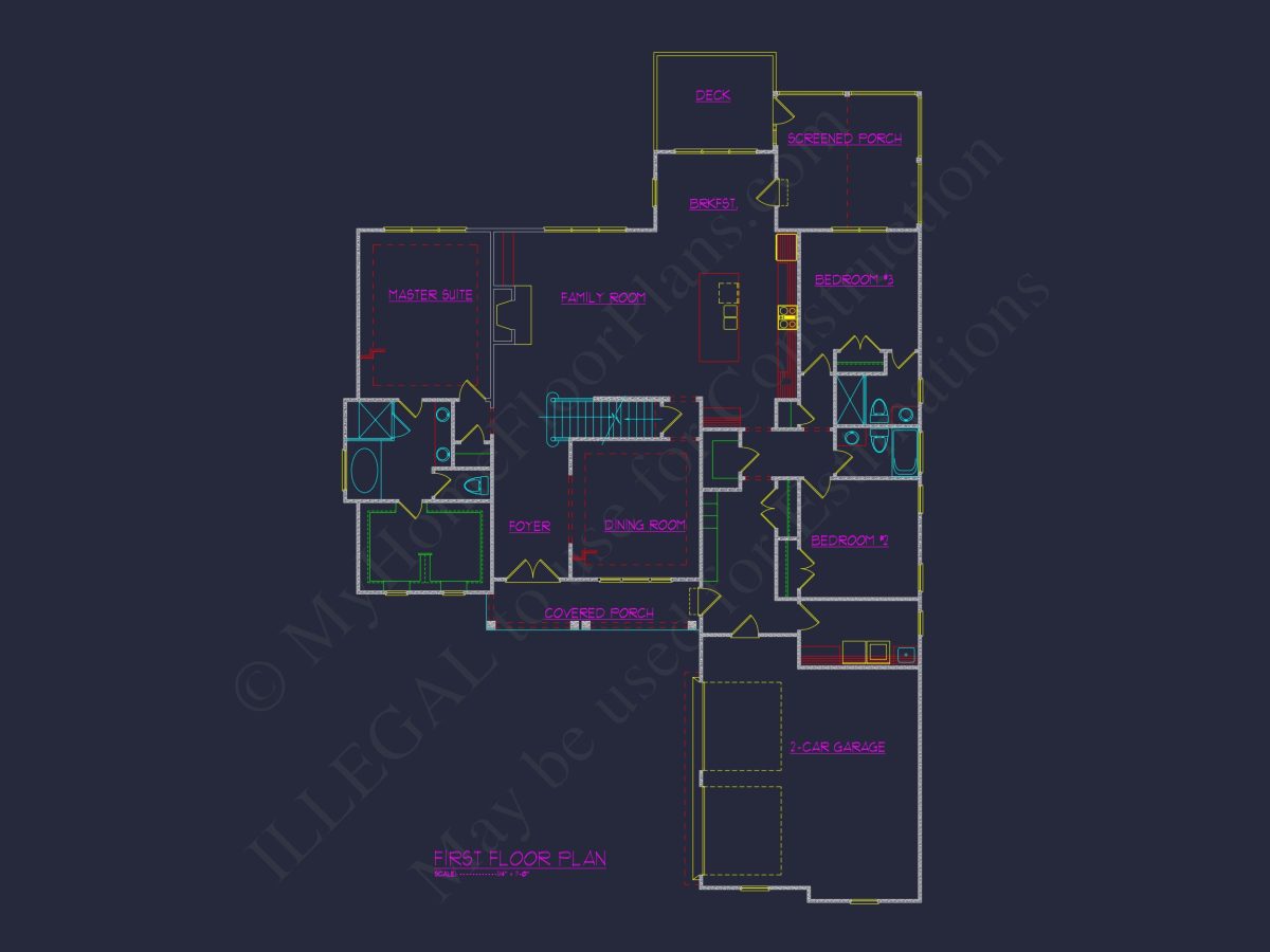 Perfect house Plan Blueprint: CAD Floor Plan and Architecture Designs