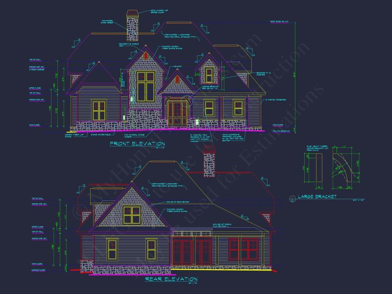 Perfect house Plan: Detailed Blueprint and CAD Designs