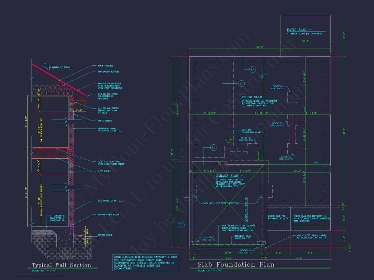 Perfectly Crafted house Floor Plan with 2 Floors and 4 Bedrooms
