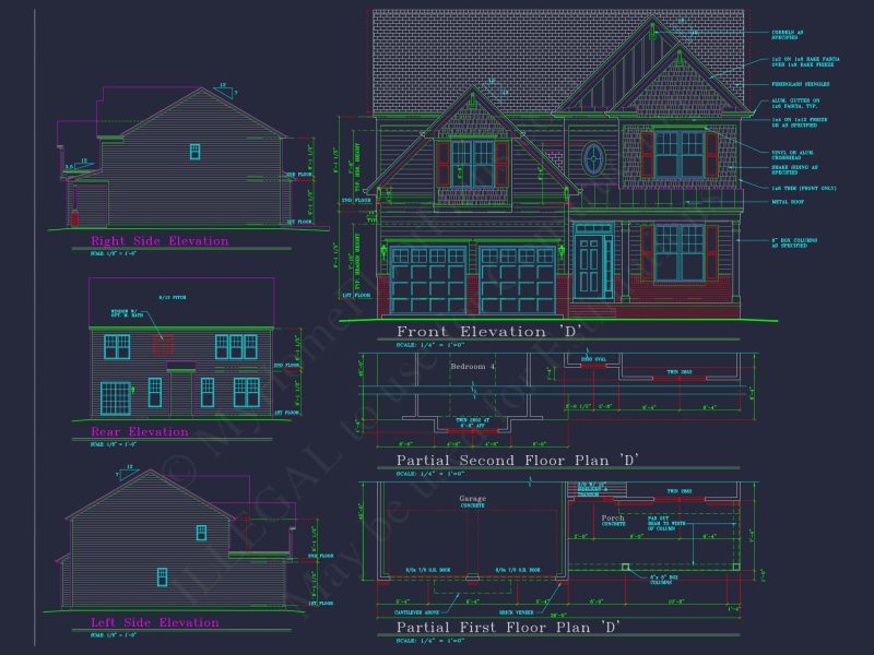 Perfectly Crafted house Floor Plan with 2 Floors and 4 Bedrooms
