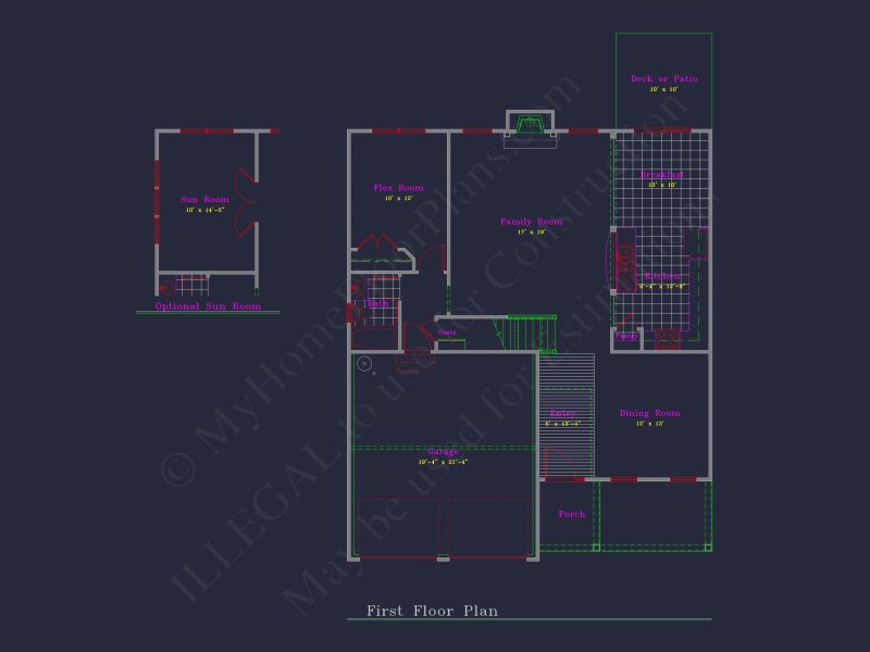 Perfectly Crafted house Floor Plan with 2 Floors and 4 Bedrooms