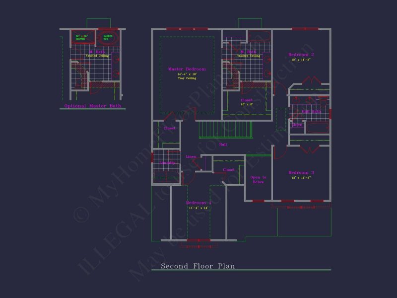 Perfectly Crafted house Floor Plan with 2 Floors and 4 Bedrooms