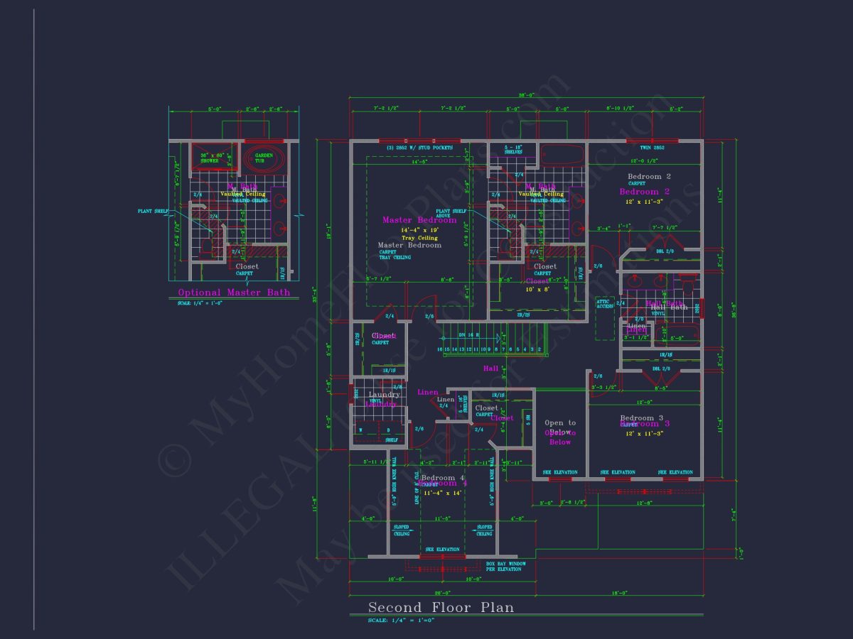 Perfectly Crafted house Floor Plan with 2 Floors and 4 Bedrooms