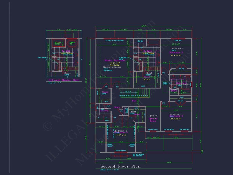 Perfectly Crafted house Floor Plan with 2 Floors and 4 Bedrooms