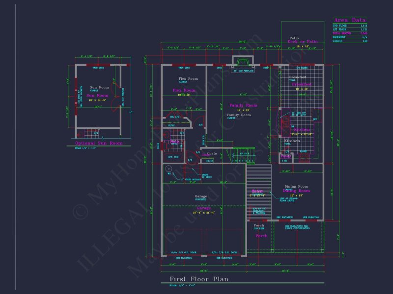 Perfectly Crafted house Floor Plan with 2 Floors and 4 Bedrooms
