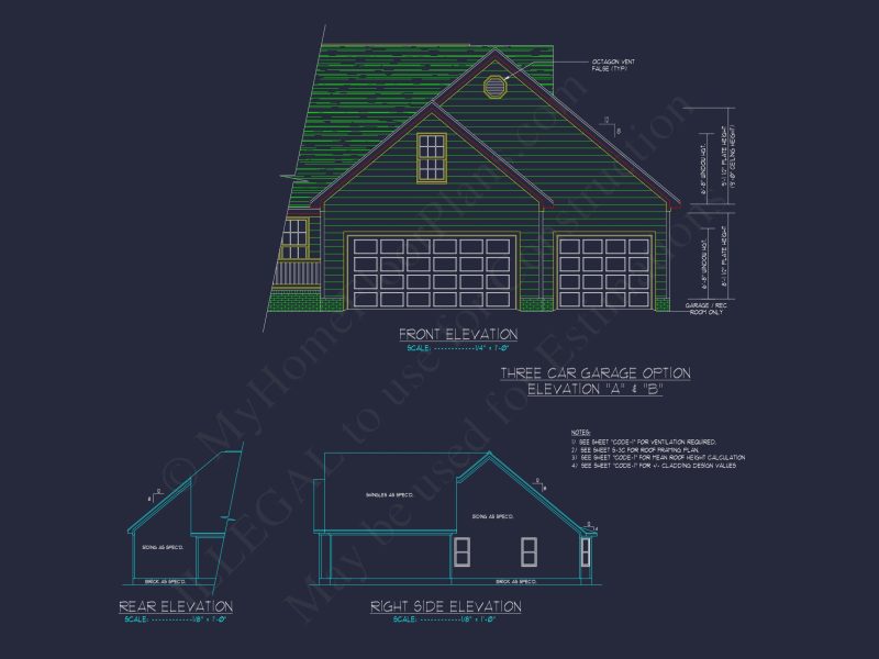 Practical house Design Plan with Blueprint and CAD Elements