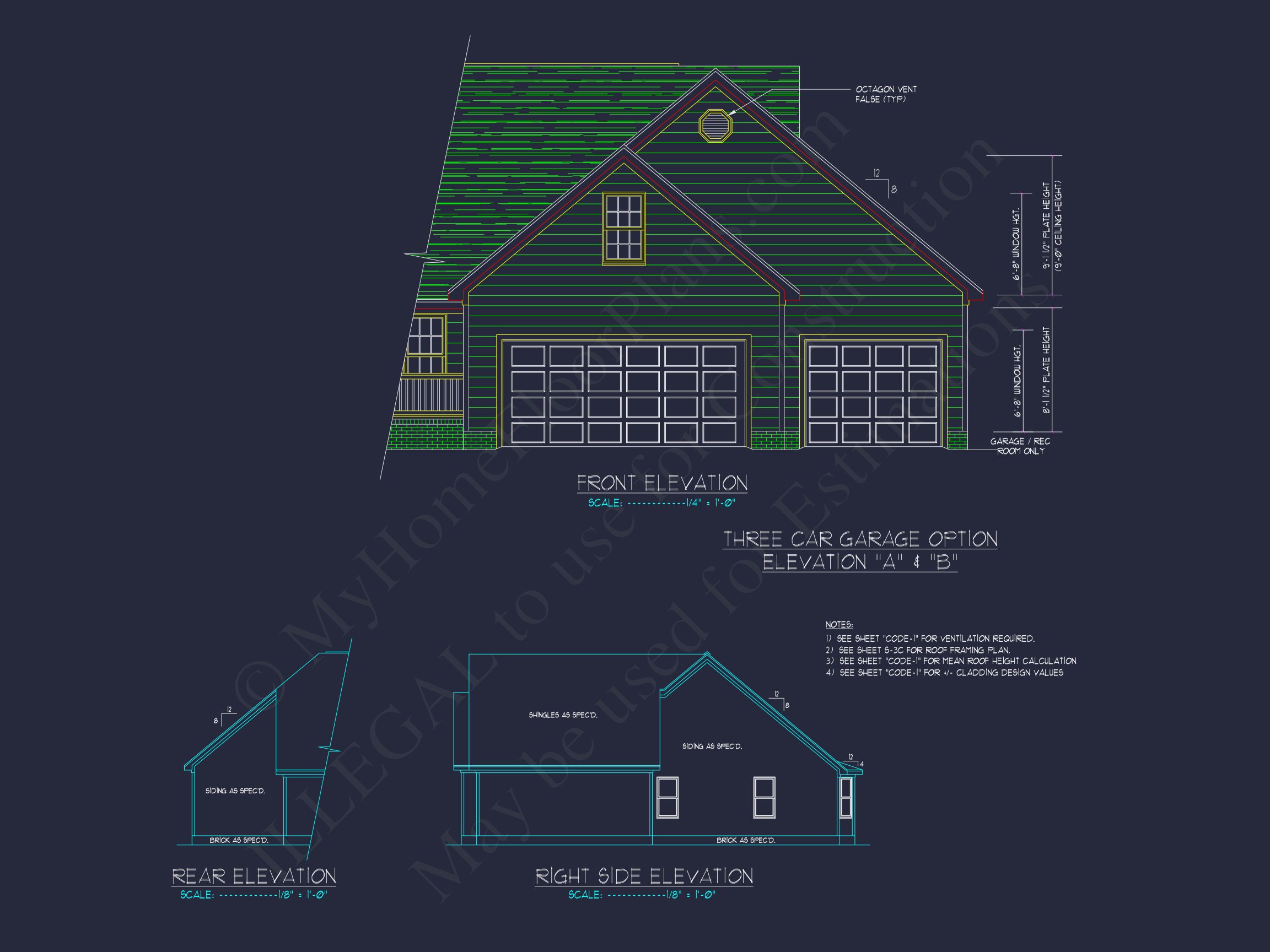 Practical house Design Plan with Blueprint and CAD Elements