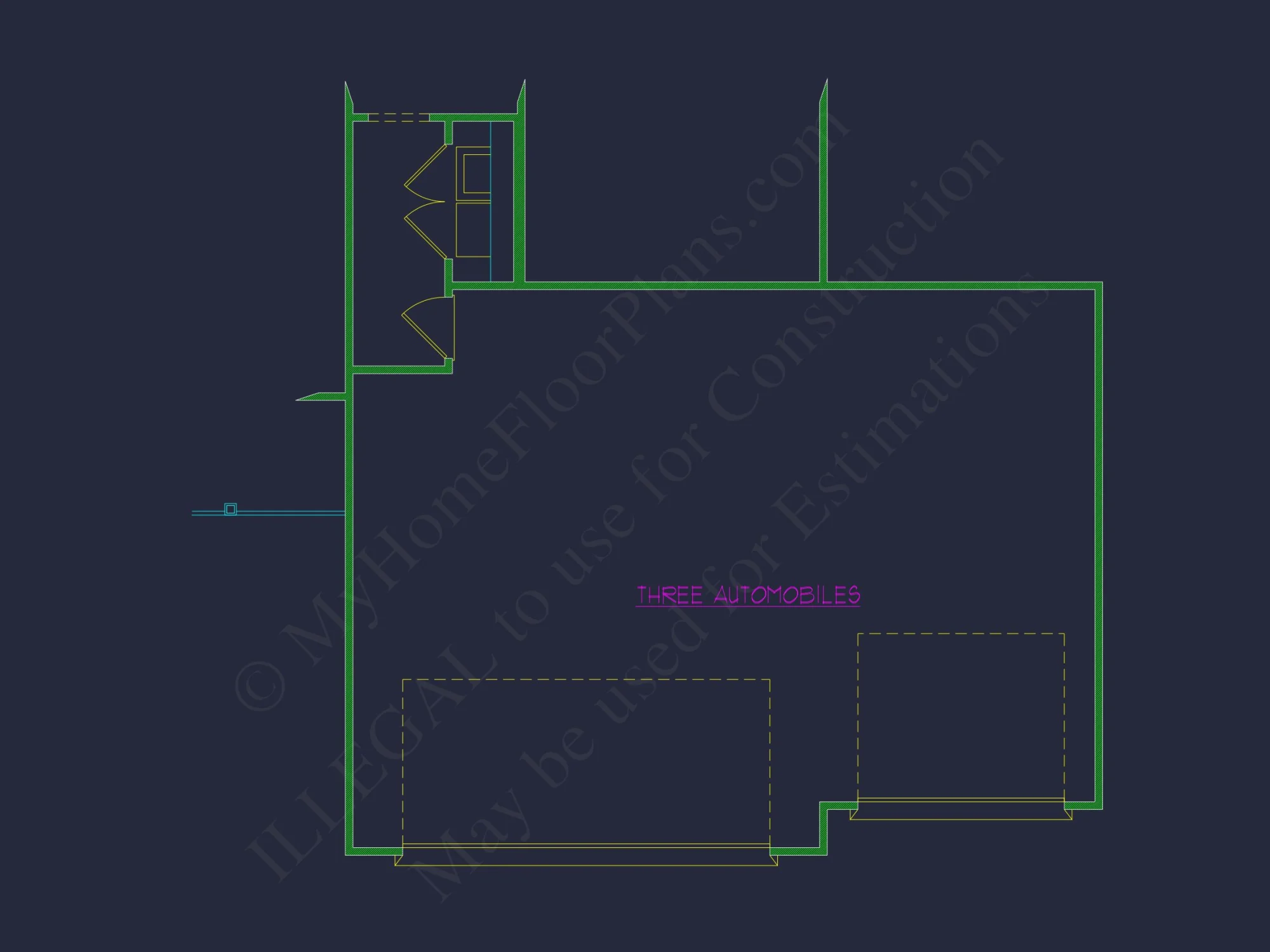 Practical house Design Plan with Blueprint and CAD Elements