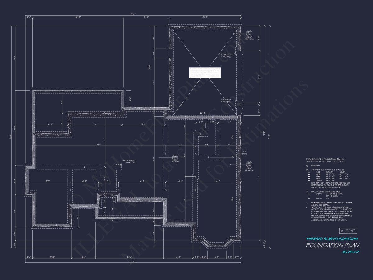 Ranch-Style house Plan with 3 Bedrooms and CAD Blueprints