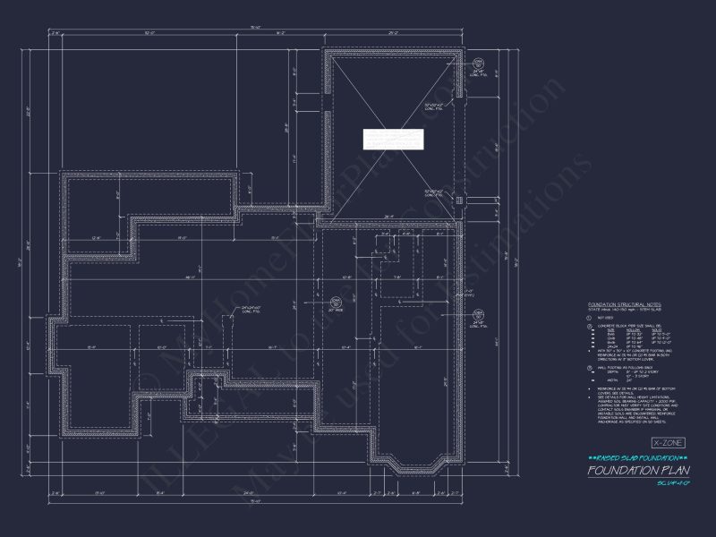 Ranch-Style house Plan with 3 Bedrooms and CAD Blueprints