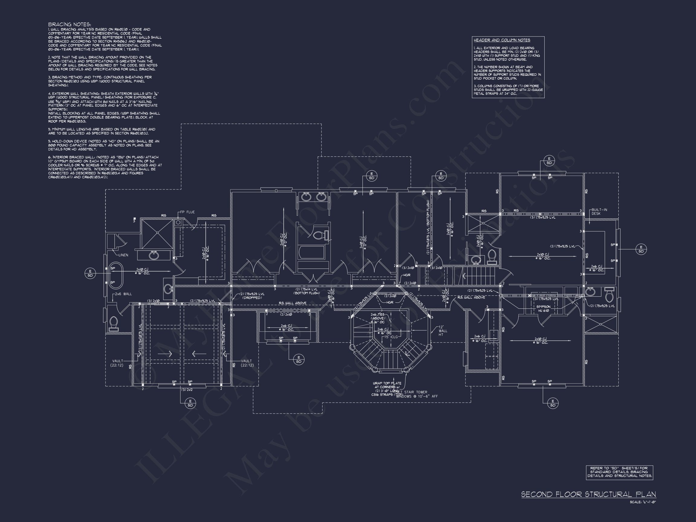 Shingle Style 2-Story house Plan,6 Bed,4693 Sq Ft Floor Plan