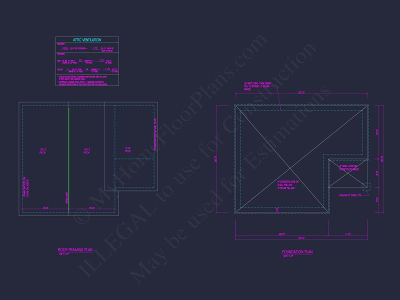 Small house Plan with 1 Bedroom and Open Floor CAD Designs