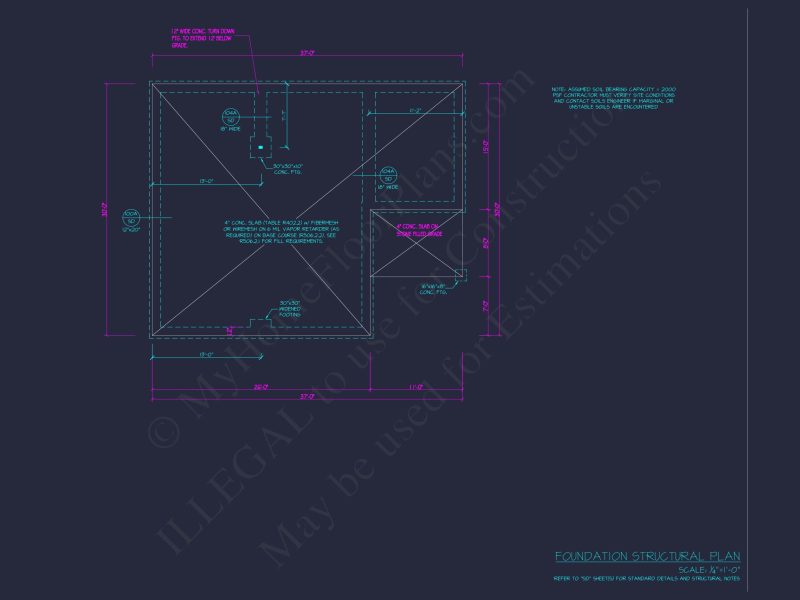 Small house Plan with 1 Bedroom and Open Floor CAD Designs