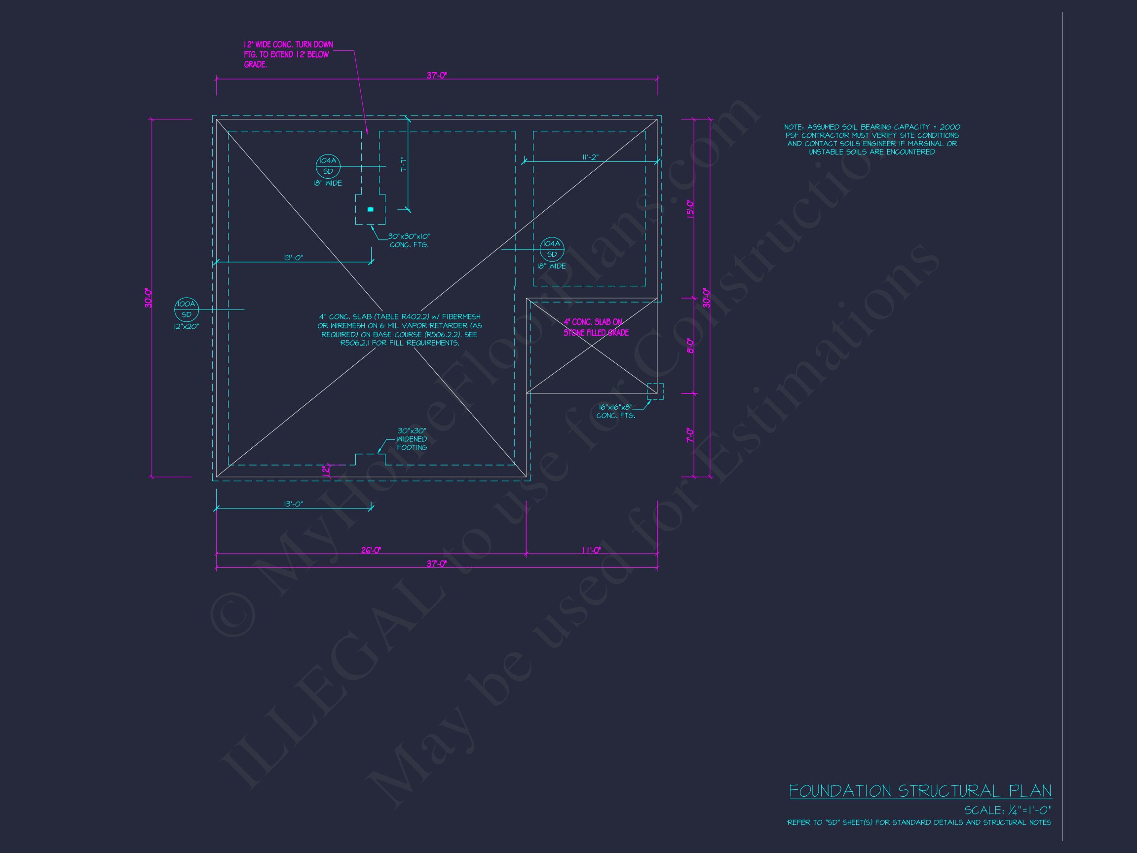 Small house Plan with 1 Bedroom and Open Floor CAD Designs