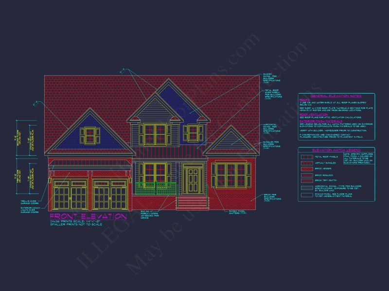 Sophisticated 4-Bedroom house Design with Spacious Blueprint
