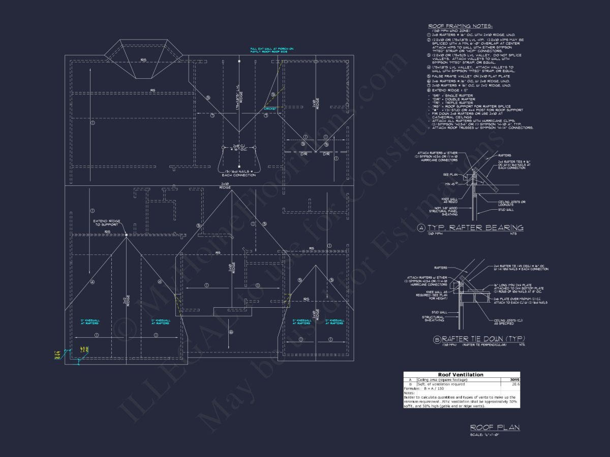 Sophisticated 4-Bedroom house Design with Spacious Blueprint