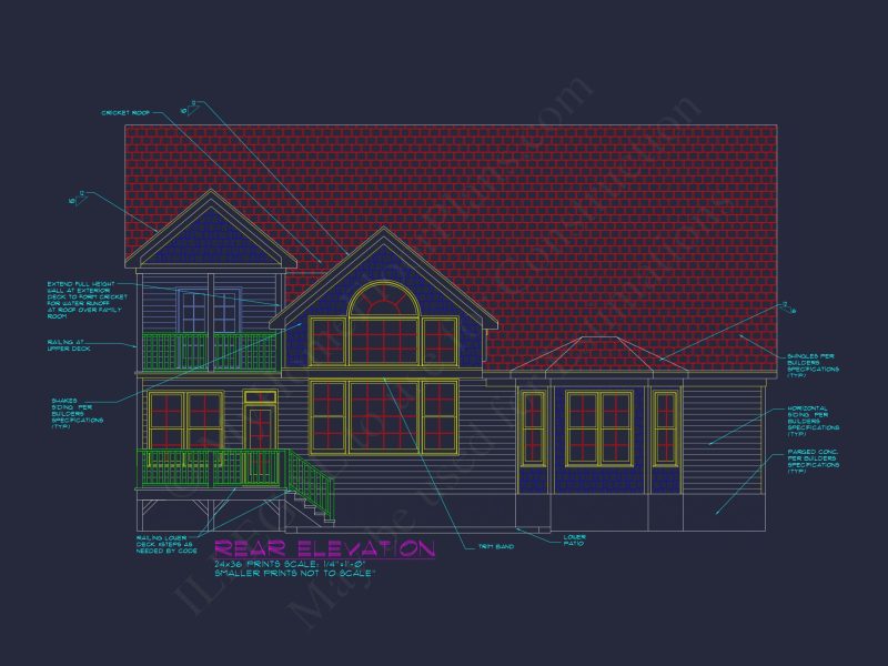 Sophisticated 4-Bedroom house Design with Spacious Blueprint