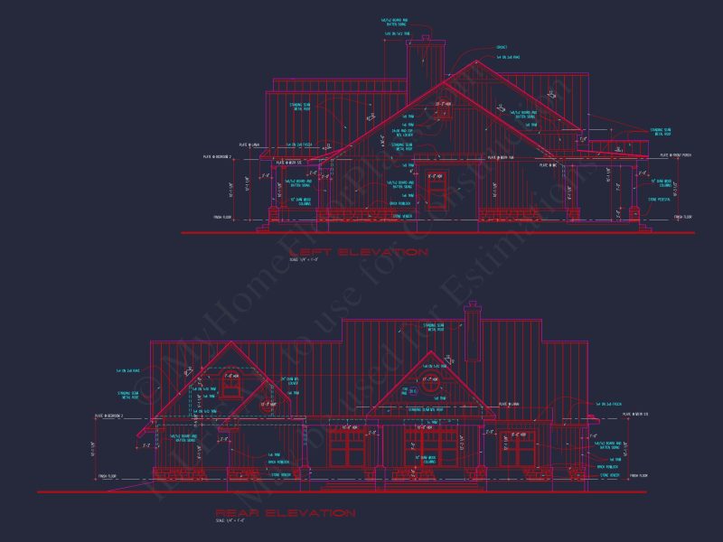 Spacious 1.5-Story house Plan with Modern CAD Designs