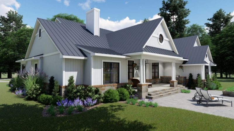 Spacious 1.5-Story house Plan with Modern CAD Designs