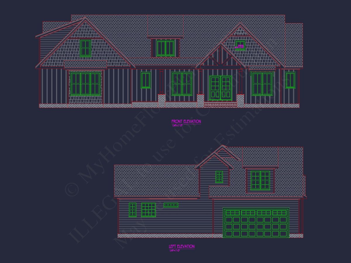 Spacious 1.5-Story house Plan with Modern Craftsman Designs