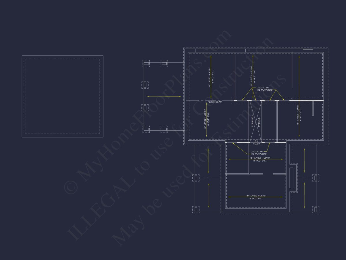 Spacious 2-Story Cabin house Plan with CAD Blueprint Designs