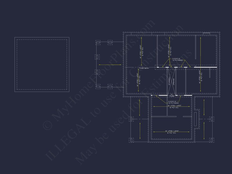 Spacious 2-Story Cabin house Plan with CAD Blueprint Designs