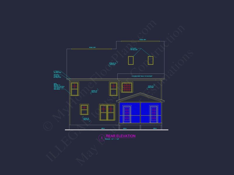 Spacious 2-Story Craftsman house Plan with CAD Blueprints