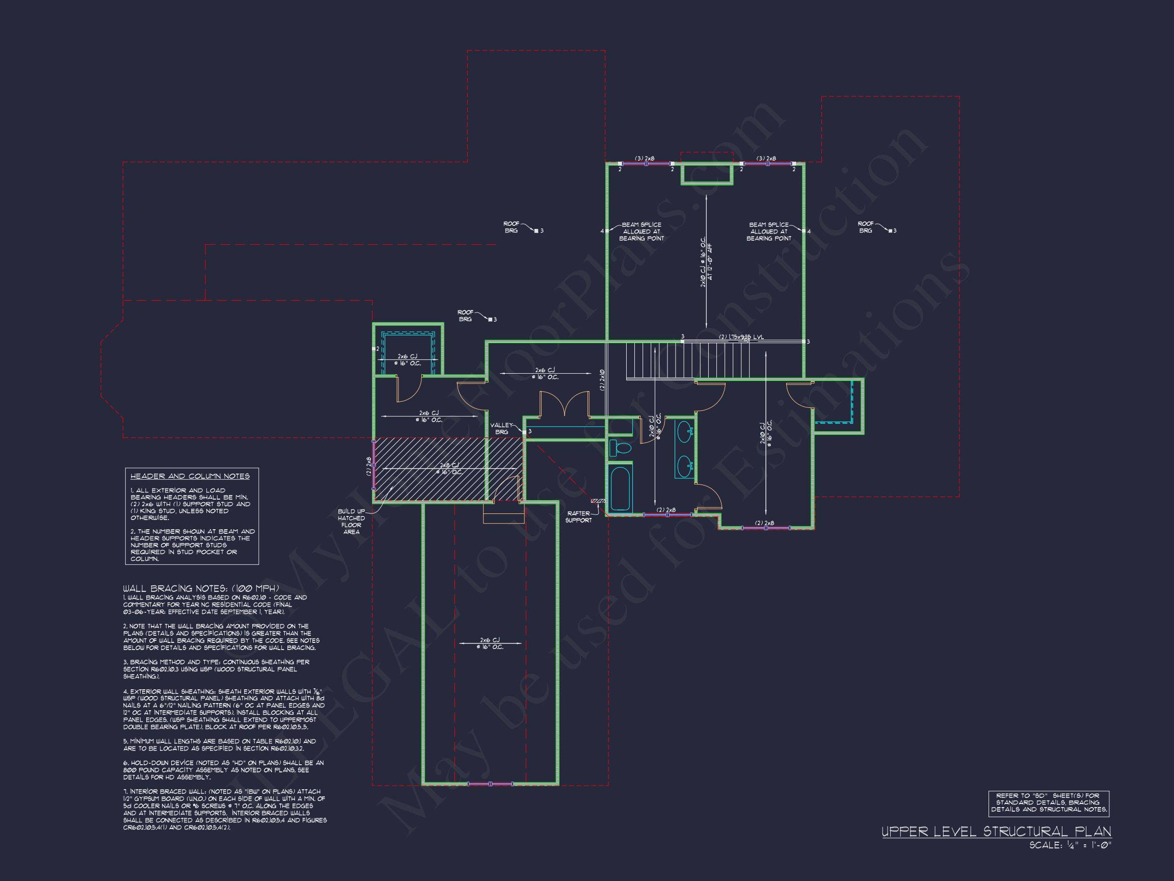 Spacious 2-Story house Floor Plan with 4 Bedrooms & CAD Designs