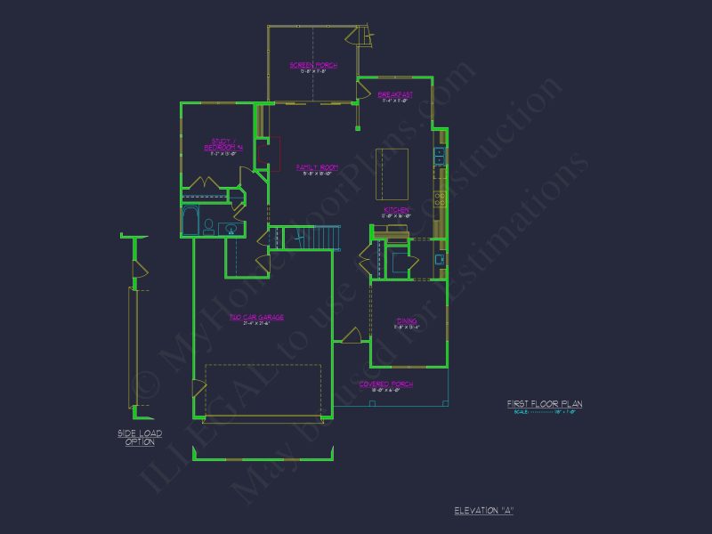 Spacious 2-Story house Floor Plan with CAD Designs