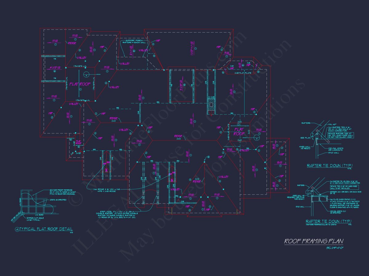 Spacious 2-Story house Floor Plan with French Country Design
